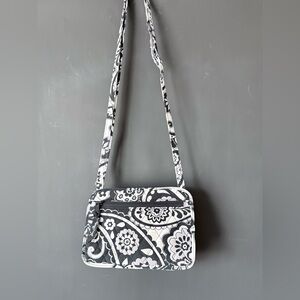 Vera Bradley Original Hipster crossbody retired Midnight Paisley quilted cotton